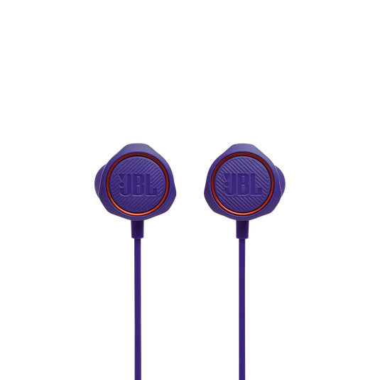 JBL Quantum 50 - Purple - Wired in-ear gaming headset with volume slider and mic mute - Front image number null